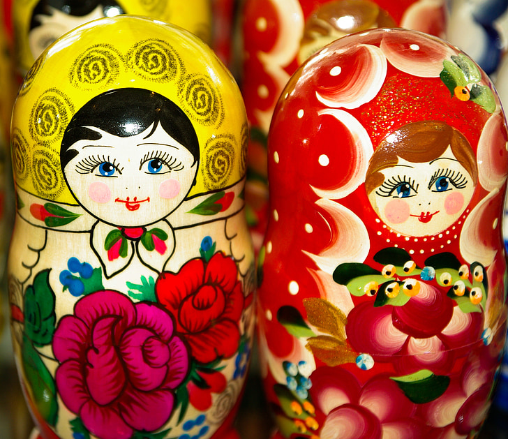 Matryoshka, Rusko, hniezdenie, Ruské bábiky