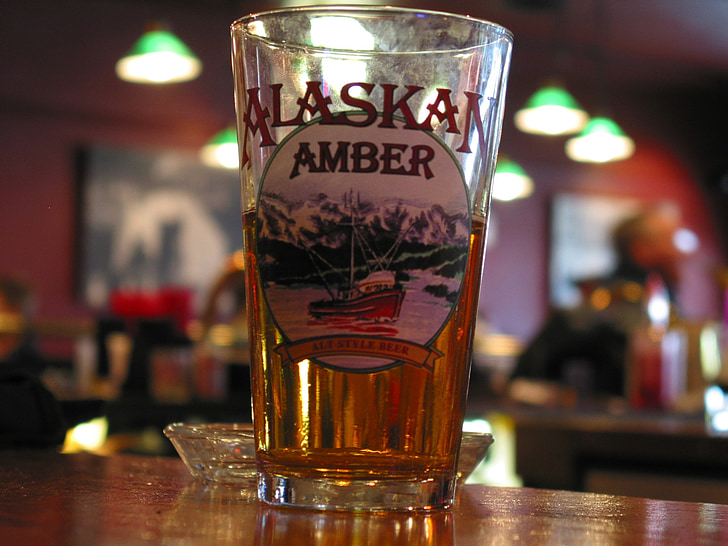 Aljaška, Skagway, pivo, hospoda, chlad, nápoj, Bar
