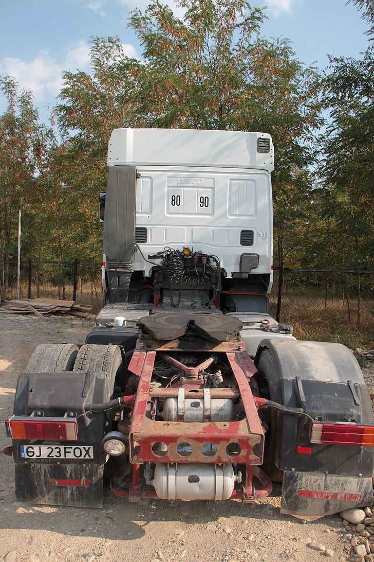 kepala, Iveco, kekuatan, traktor, truk, editorial, transportasi