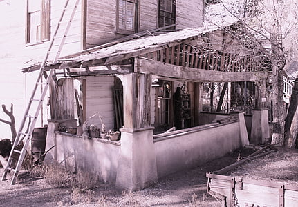 house, ghost town, historic, old, aged, shabby, home