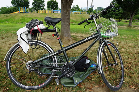 bicicleta, alsus, viatge, viatger, Parc