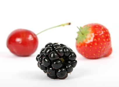 berry, black, blackberry, blueberry, breakfast, cherry, closeup