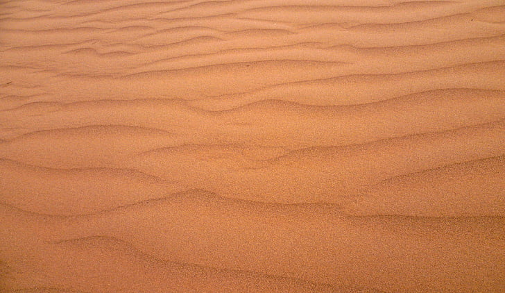 abstract, sand, material, nature, waves, ripple, orange