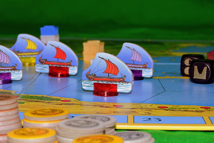 båd, spil, brætspil, penge, Gennemse, tidsfordriv, handel