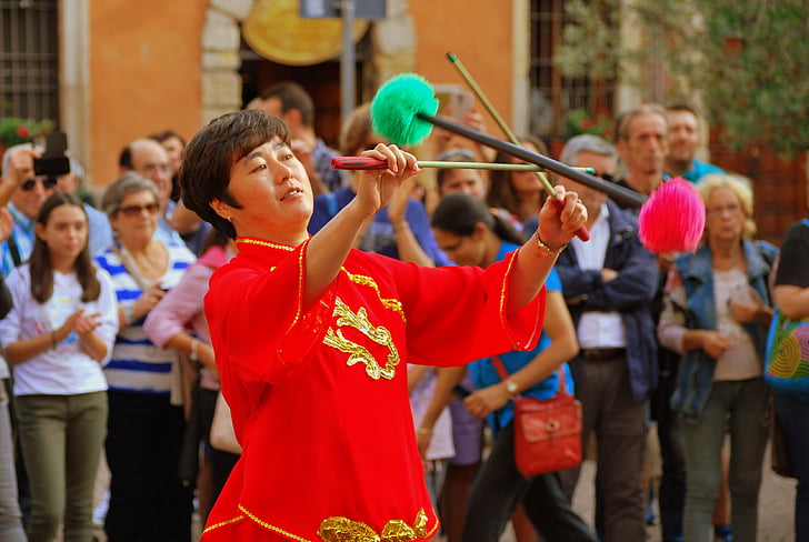 dans, sopa, dekore edilmiş, Çin, Ming, kadın, eğlenceli oyun