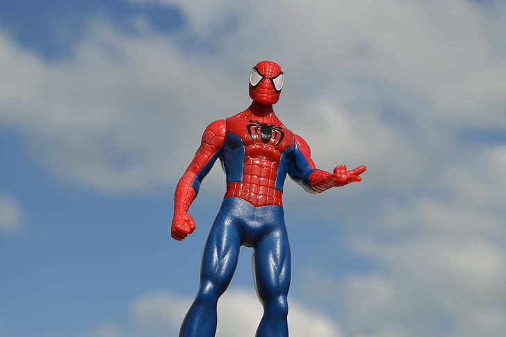 Spiderman, superhjälte, hjälte, Comic, actionfigur, leksak, karaktär
