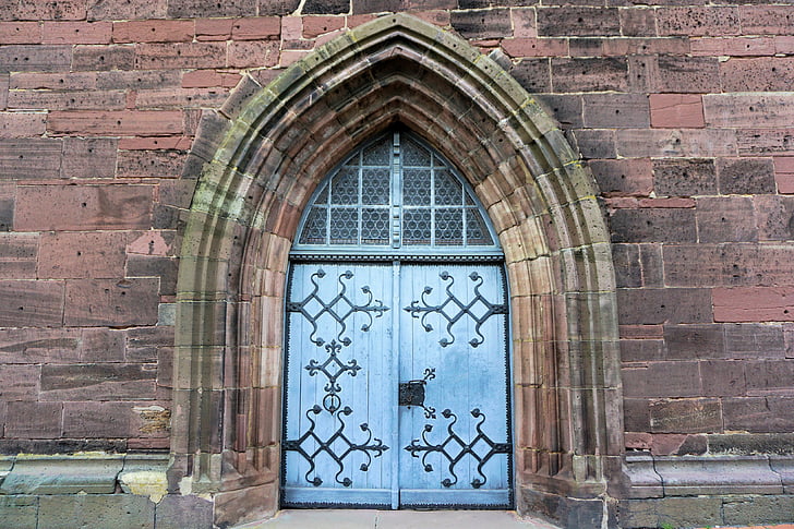 Ziel, Tor, Kirche, Portal, Eingang, Tür, Architektur