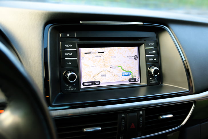 navigazione, GPS, Viaggi, la road map, cabina di guida, volante, auto