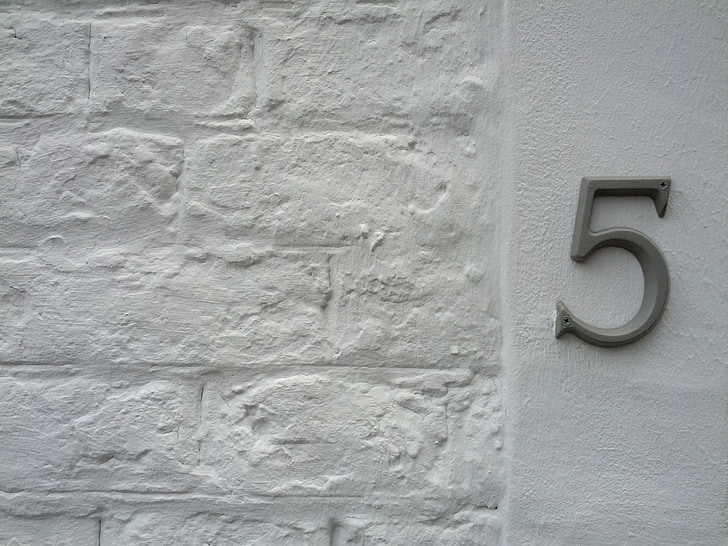 house number, 5, number