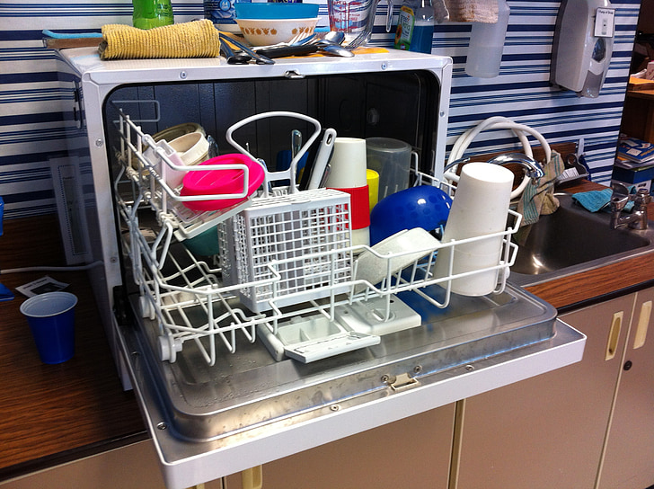 πλυντήριο πιάτων, Καθαρίστε, πιάτα, συσκευές, οικιακά, Καθαρισμός