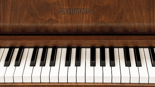 piano, keyboard, keys, music, instrument, black, white