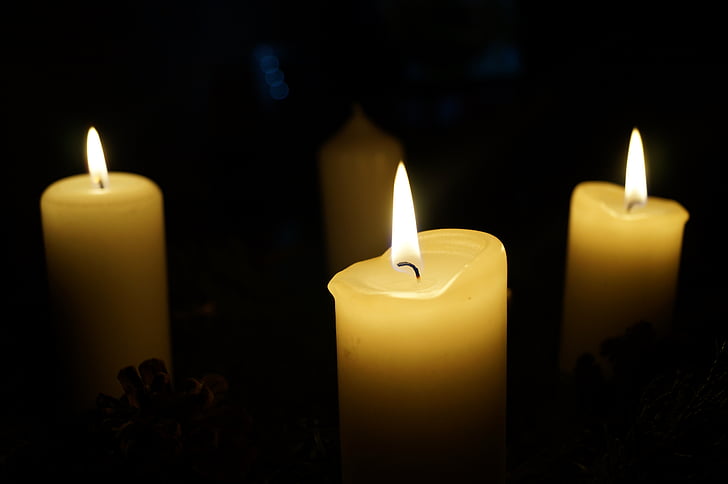 Advent seppele, Kolmas kynttilä, kynttilät, joulu, tulo, jouluaikaan, Candlelight