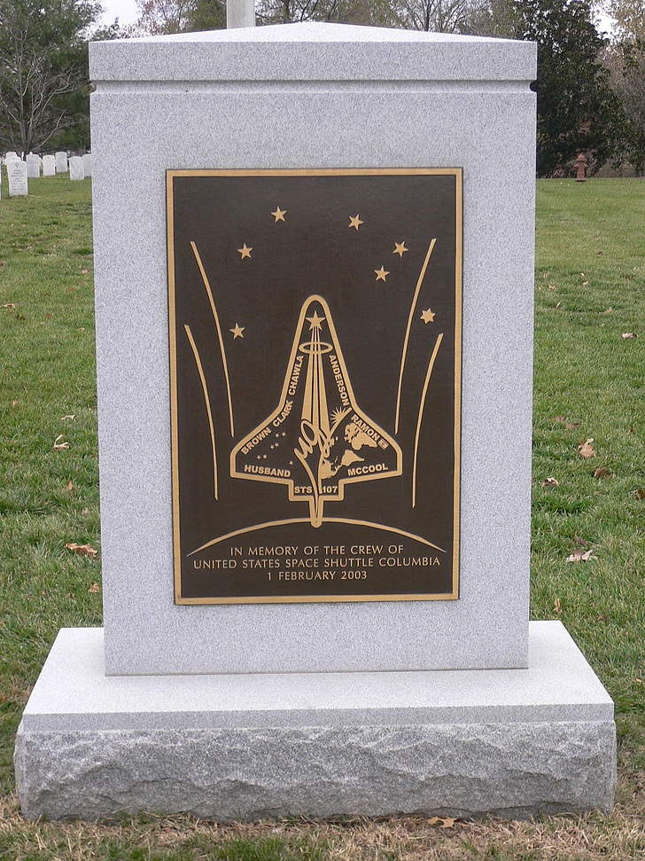 muistomerkki, Avaruussukkula, Arlington, Washington DC: ssä, Columbia, raketti, aluksen