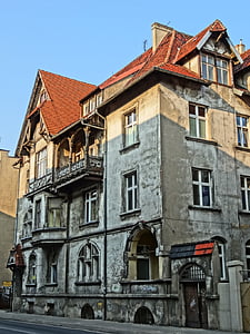 Bydgoszcz, casa, edifício, Polônia, histórico, arquitetura, fachada