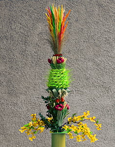 easter palm, palma, easter, palm sunday, custom, ornament