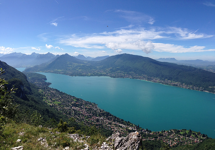 Annecy, jezero, planine, jezeru Annecy, vodi, ljepota, Smiri