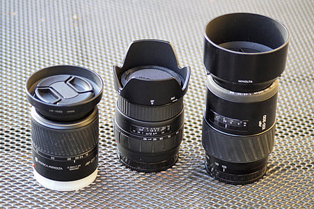 lente, Minolta, SONY, Sigma, macro, zoom, cámara - equipo fotográfico