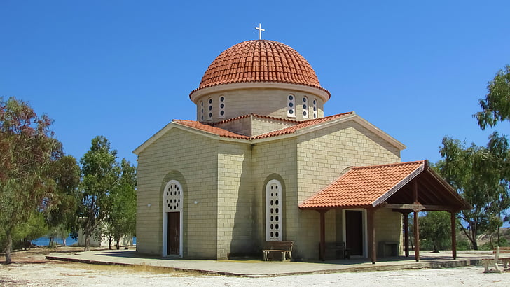 教会, 东正教, 宗教, 建筑, panagia petounia, 塞浦路斯