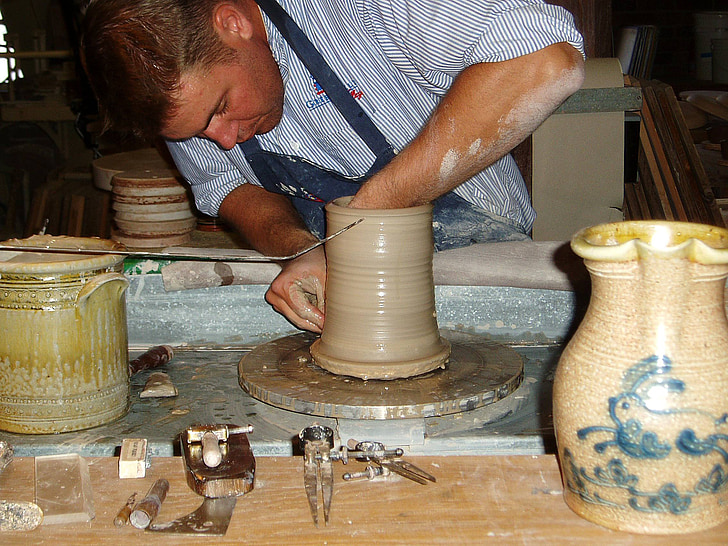 craftsman, potter, pottery, clay, craft, skill, artisan