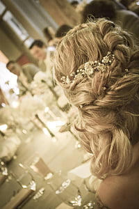 mariage, cheveux, Bridal, coiffure, mariée, antique, filtre