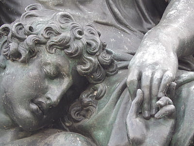 Дрезден, интересные места, Памятник, Статуя, Исторически, части человеческого тела, полный кадр