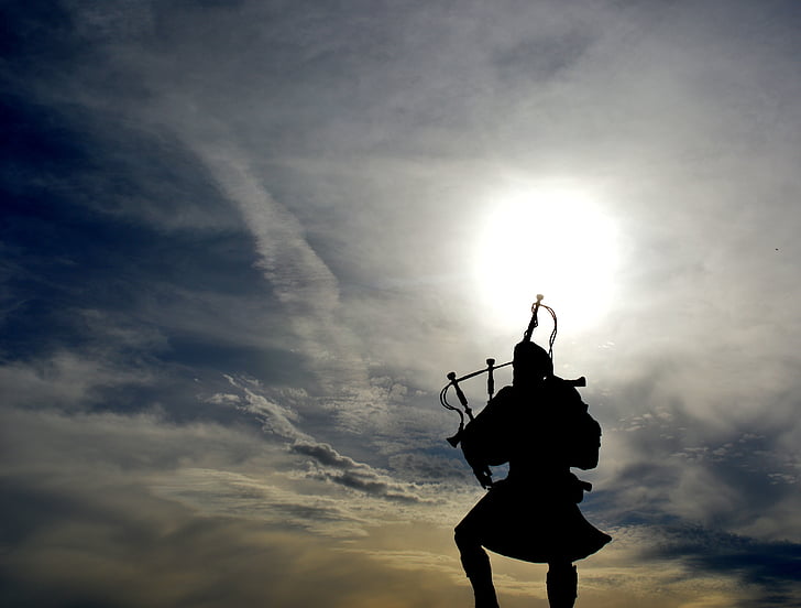 pipe, man, against day, sun, cloud, contrast, sky