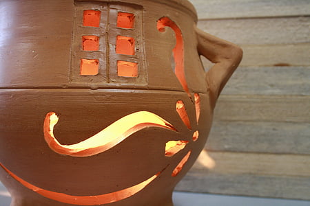 осветително тяло, ваза, керамика, занаяти