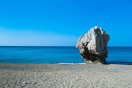 Crete, Preveli, jūra, krāsa, ūdens, daba, ainava