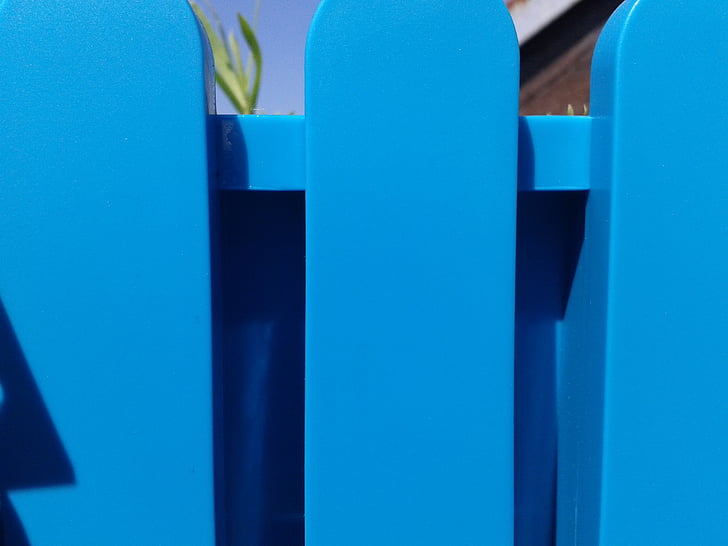паркан, синій, пластикові огорожі, барвистий, колір
