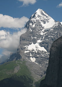 Svájc, hegyek, Grindelwald, Eiger, Berni-felvidék, alpesi, északi fal