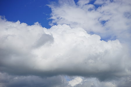 bulutlar, yoğunluğunun, gökyüzü, Beyaz, mavi, atmosfer, fırtına bulutları