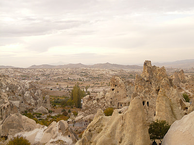 Goreme, skanzen, turistické centrum, Göreme skanzenu, Cappadocia, bývalý klosteranlage, kaplnky