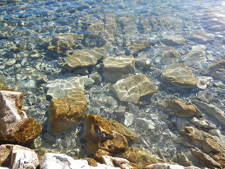 Llac, l'aigua, Llac de Walenstadt, pedres, natura, superfície, Mar