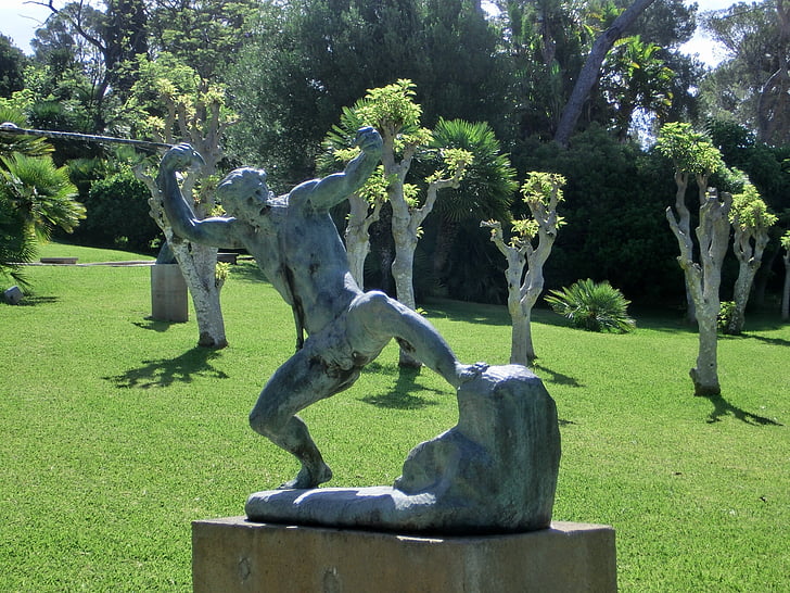 Figure, nature, art, statue de, Parc