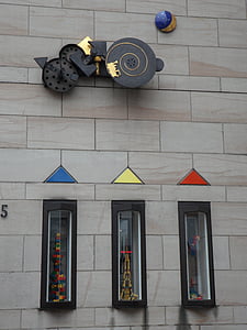 Nürnberg, Hauswand, Fassade, Spielzeugmuseum, Kunst, Museum