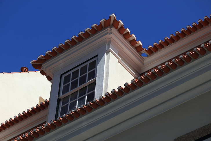 Portugalska, lizbonske, strehe, okno