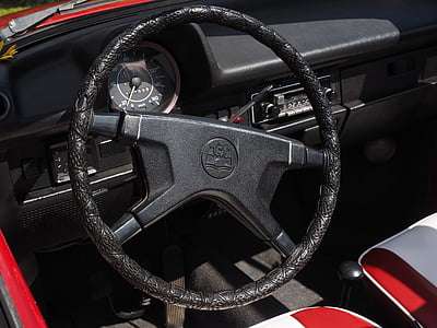 roda kemudi, interior, speedometer, VW kumbang, kontrol, Auto, oldtimer