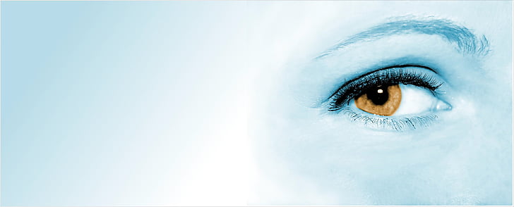 eye, woman, face, pupil, the background, banner, focus