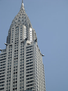 budovy Chrysler, Mesto New york, Big apple, NYC, mrakodrap