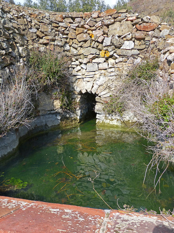 cistern, raft, water, stone building, rural, irrigation