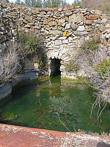 池, 筏, 水, 石材建筑, 农村, 灌溉