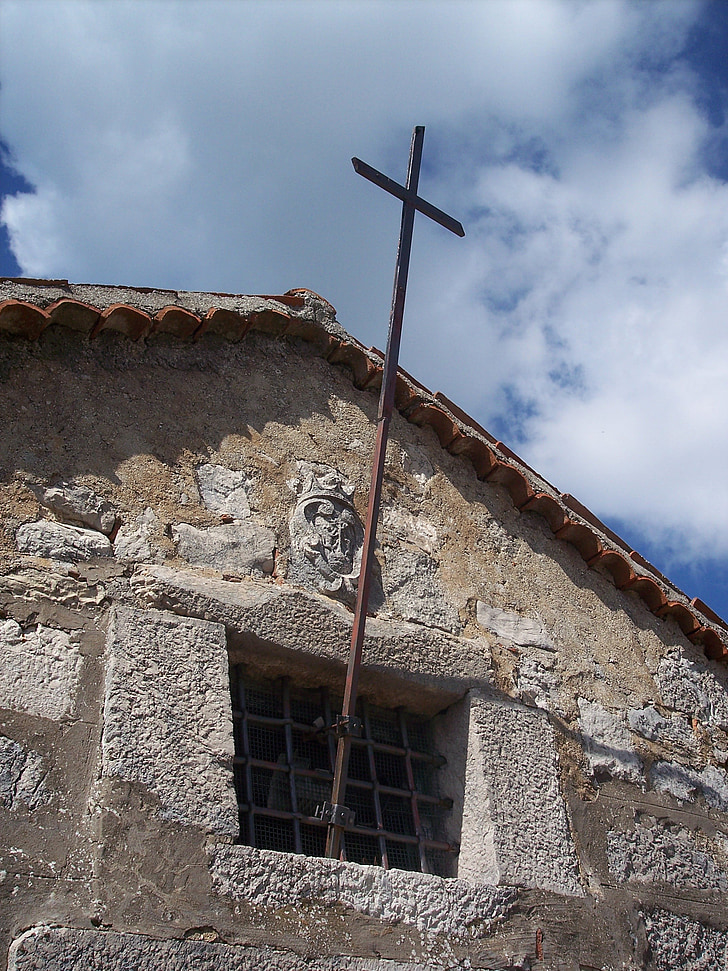 Kryžiaus, bažnyčia, critianesimo, akmenys, Italija