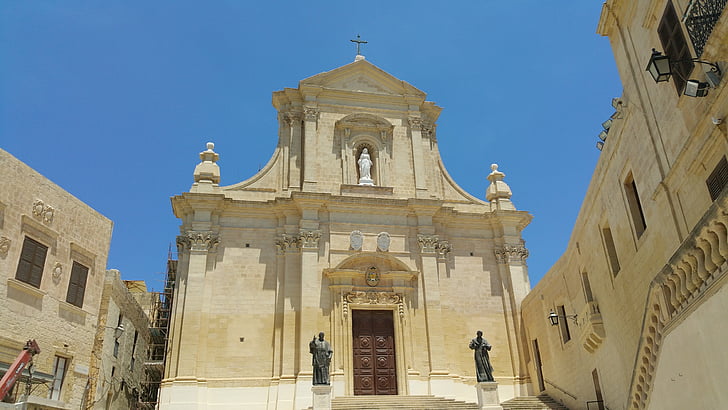 Gozo, sziget, templom, Málta