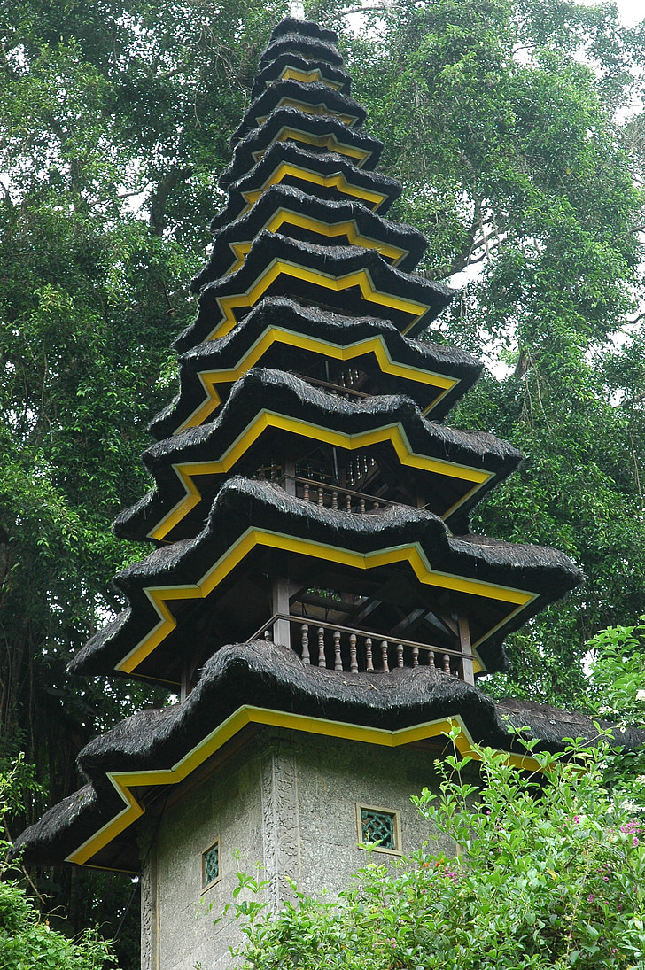 bali, temple, tower