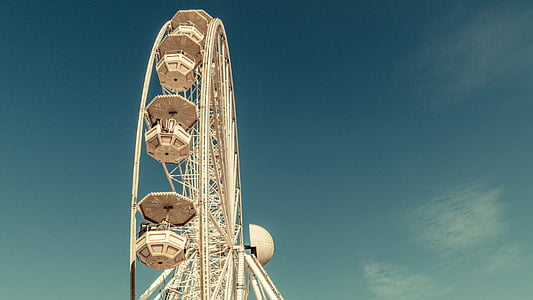 Ferris wheel, hoạt động ngoài trời, bầu trời, công nghệ, thép, tháp