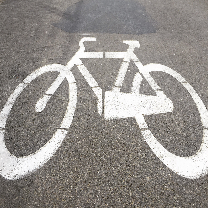 pista per a bicicletes, senyalització, bicicletes