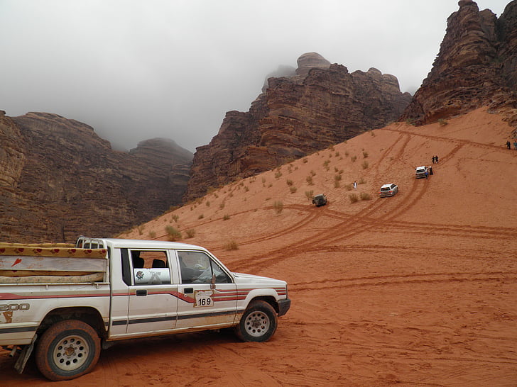 Ουάντι, Γουάντι Ραμ, τουριστικό αξιοθέατο, έρημο, Άμμος, στην κοιλάδα της Σελήνης, Ιορδανία