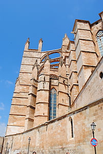 palma, mallorca, cathedral, old town, spain