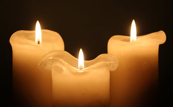 candele, luce, fiamma, a lume di candela, atmosferica, candela, masterizzazione