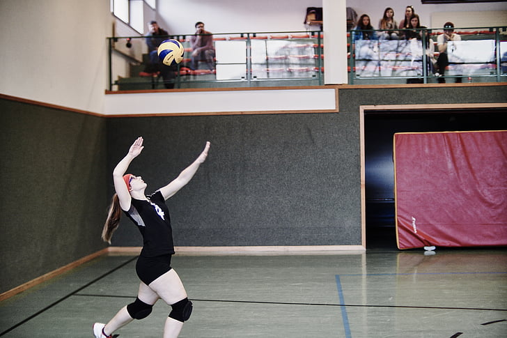 volleyball, sport, ball, play, competition, young, playing field